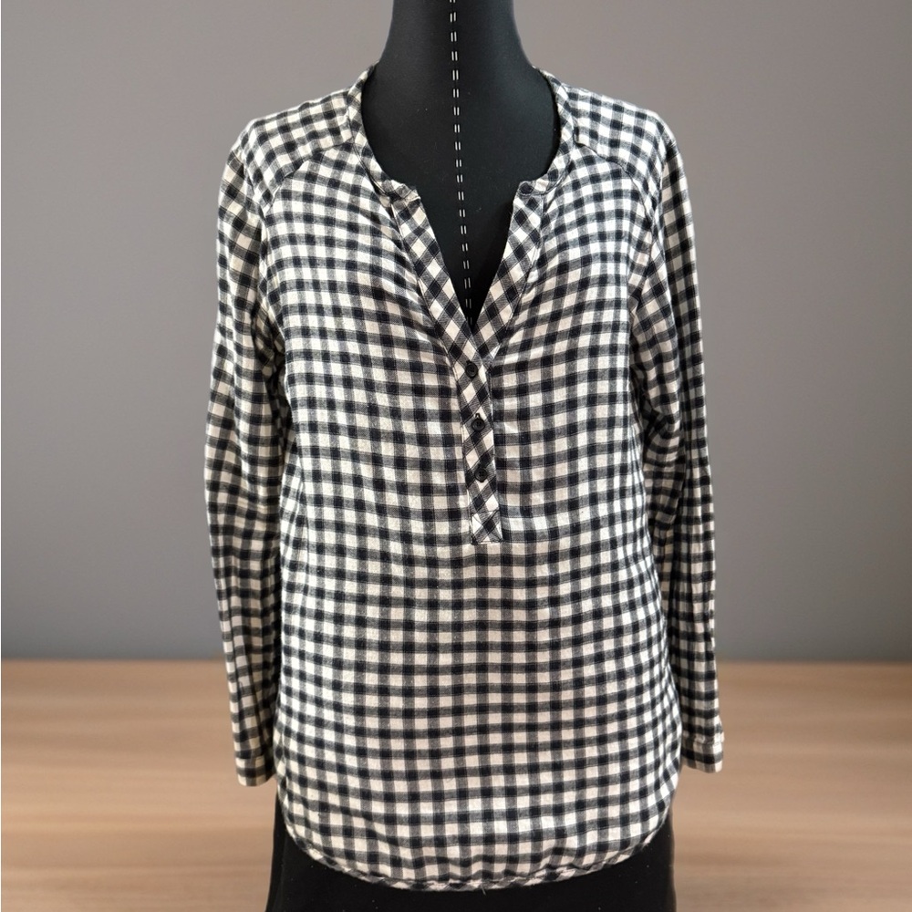 Checkered Women's Flannel Blouse
